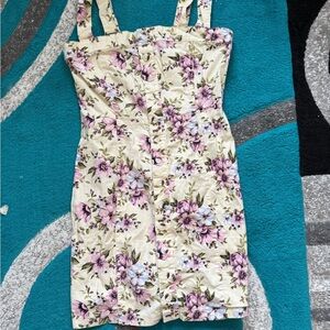 Forever 21 Floral Button-Front Mini Dress